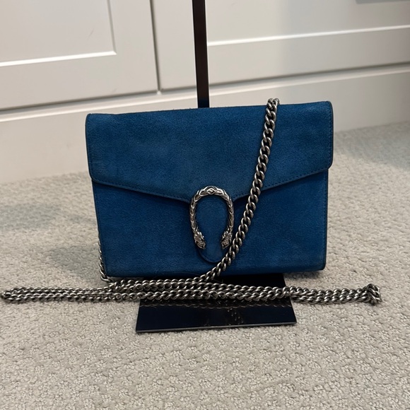 Gucci Blue suede crossbody Dionysus - Picture 1 of 7